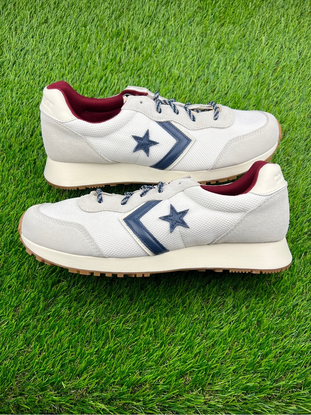 Converse Omega Trainer Ox Men’s Vintage Retro Suede Shoes Sneakers White - 13